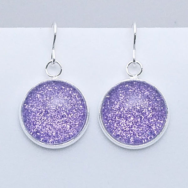 Shimmer Lilac - Drop Earrings