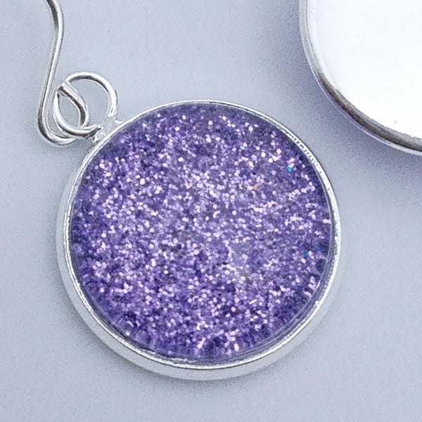 Shimmer Lilac - Drop Earrings