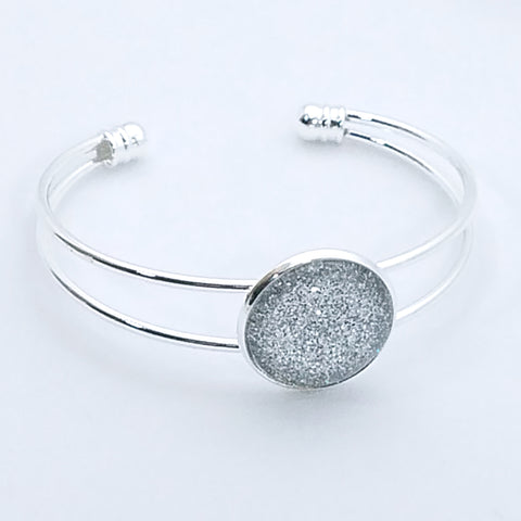 Shimmer Quartz - Bangle Bracelet