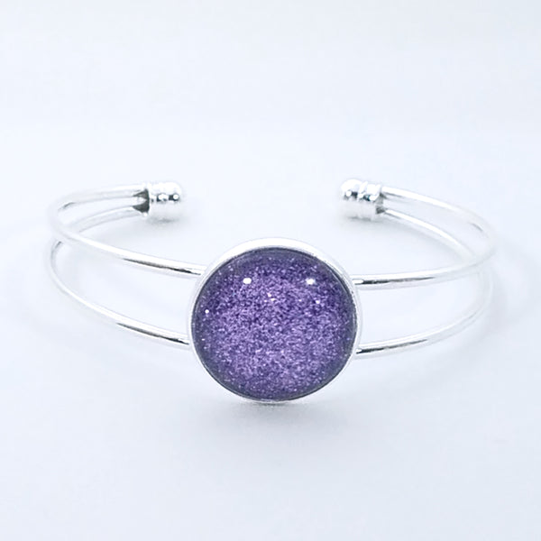 Shimmer Lilac - Bangle Bracelet