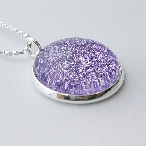 Shimmer Lilac Necklace