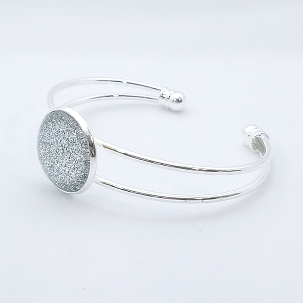 Shimmer Quartz - Bangle Bracelet