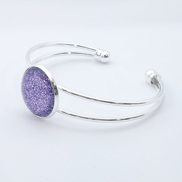 Shimmer Lilac - Bangle Bracelet