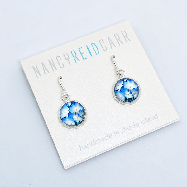 Blue Hydrangea - Drop Earrings