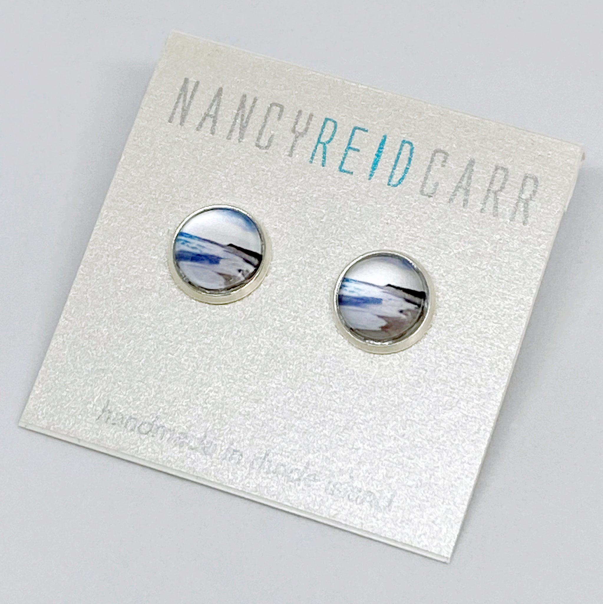 Silver Tide -  Post Earring